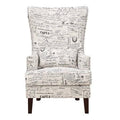 French Script Accent Chair R4029