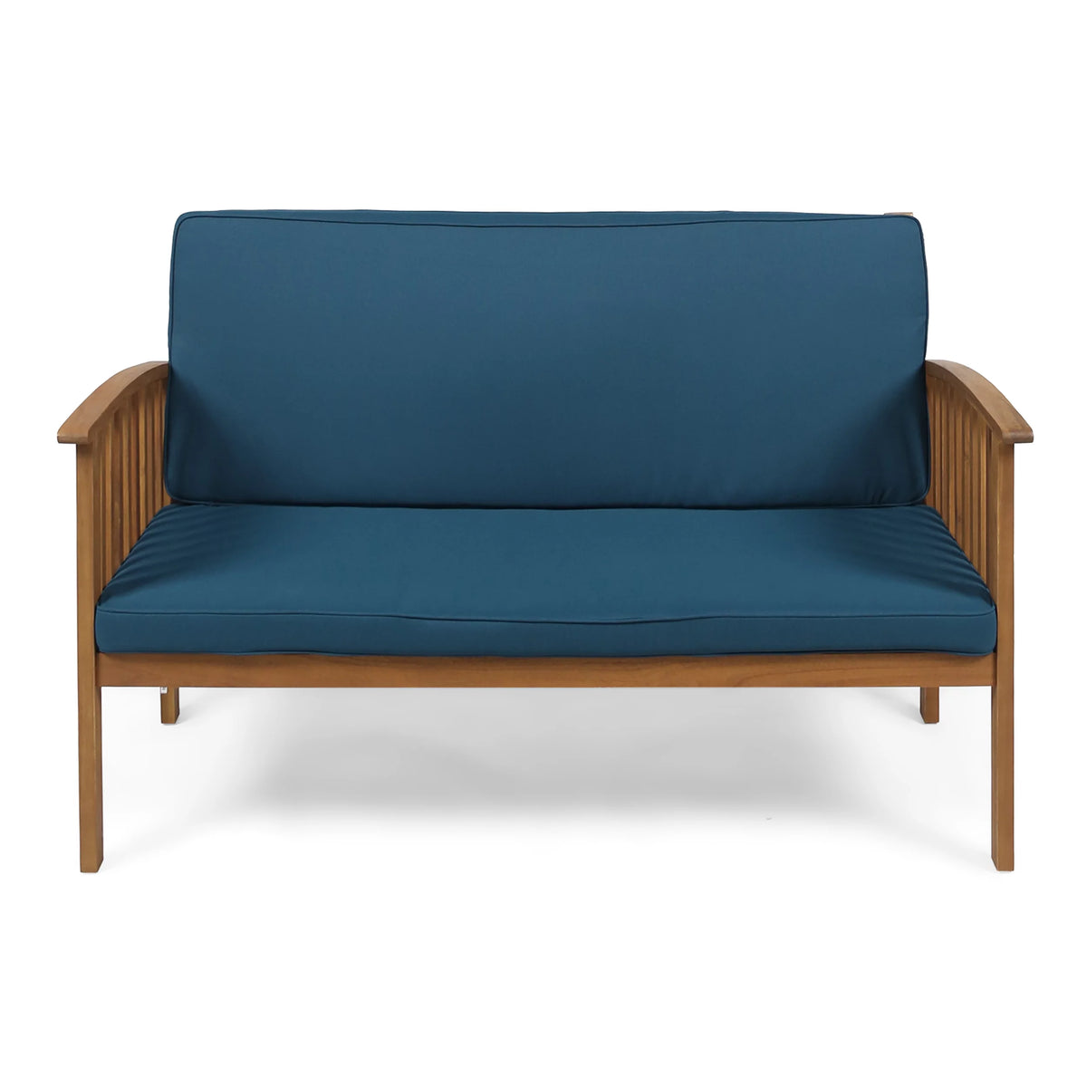 Acacia Wood Loveseat with Cushion P268