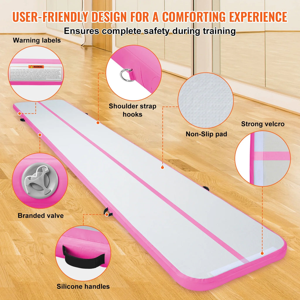 20ft Inflatable Gymnastics Mat with Pump D456085