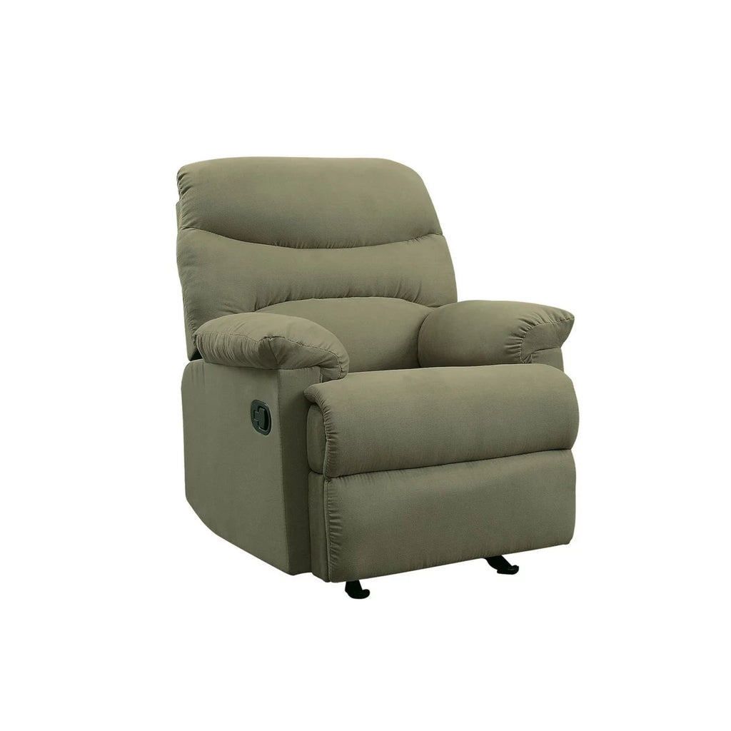 Sage Green Microfiber Recliner A1396