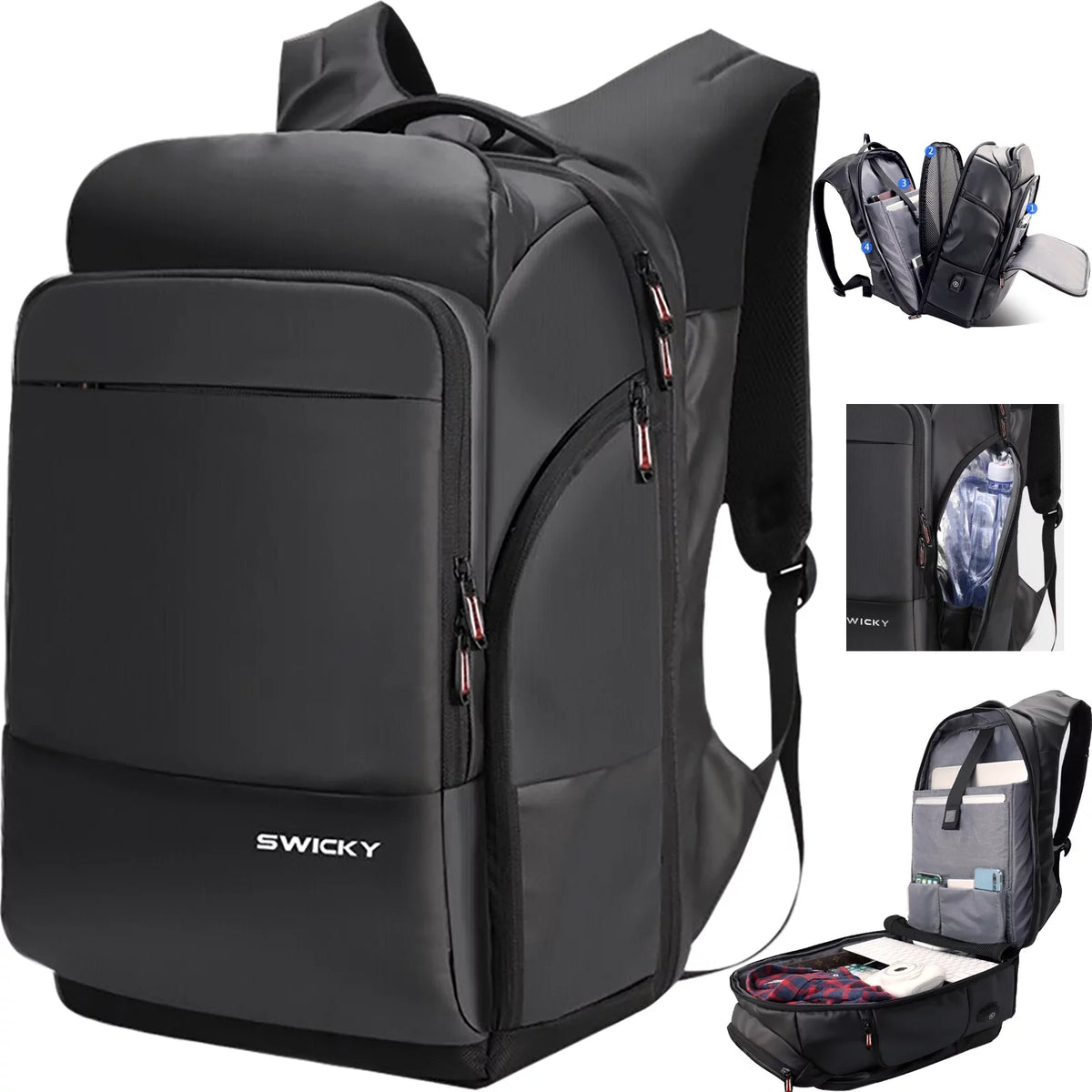 17.3 inch Anti-Theft Laptop Backpack with USB Charging Port B302