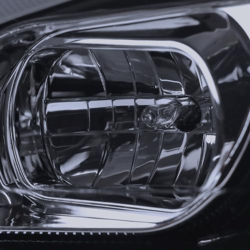 Chrome Projector LED Sequential Signal Headlights Left + Right Pair W78894