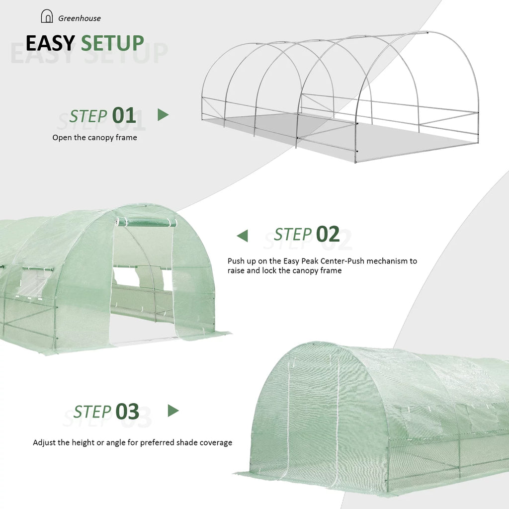 Walk-in Greenhouse 10'x20'x7' P1734