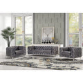 Velvet Sofa and Two Chairs Set G50496