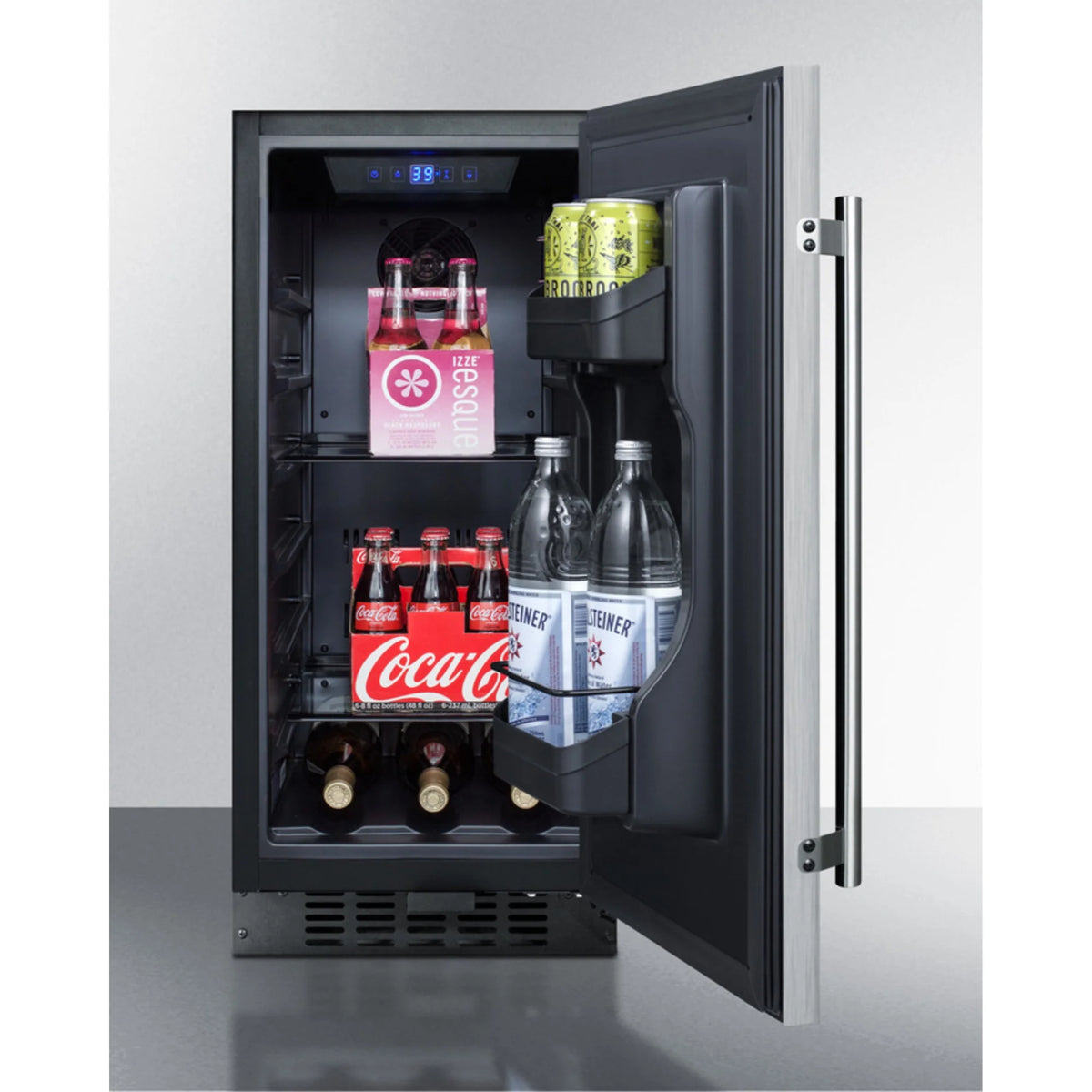 15" Wide ADA Compliant All-Refrigerator with Stainless Steel Door M718608