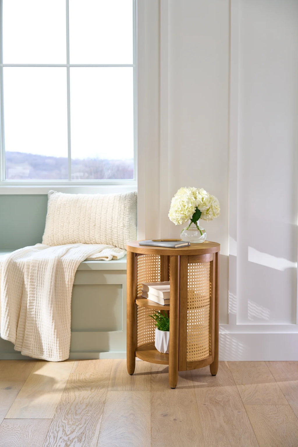 Side Table Light Honey Finish G824