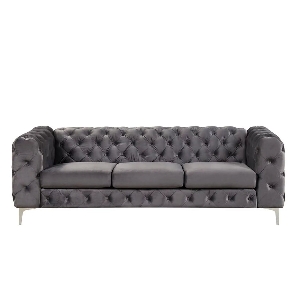 Velvet Sofa and Two Chairs Set G50496