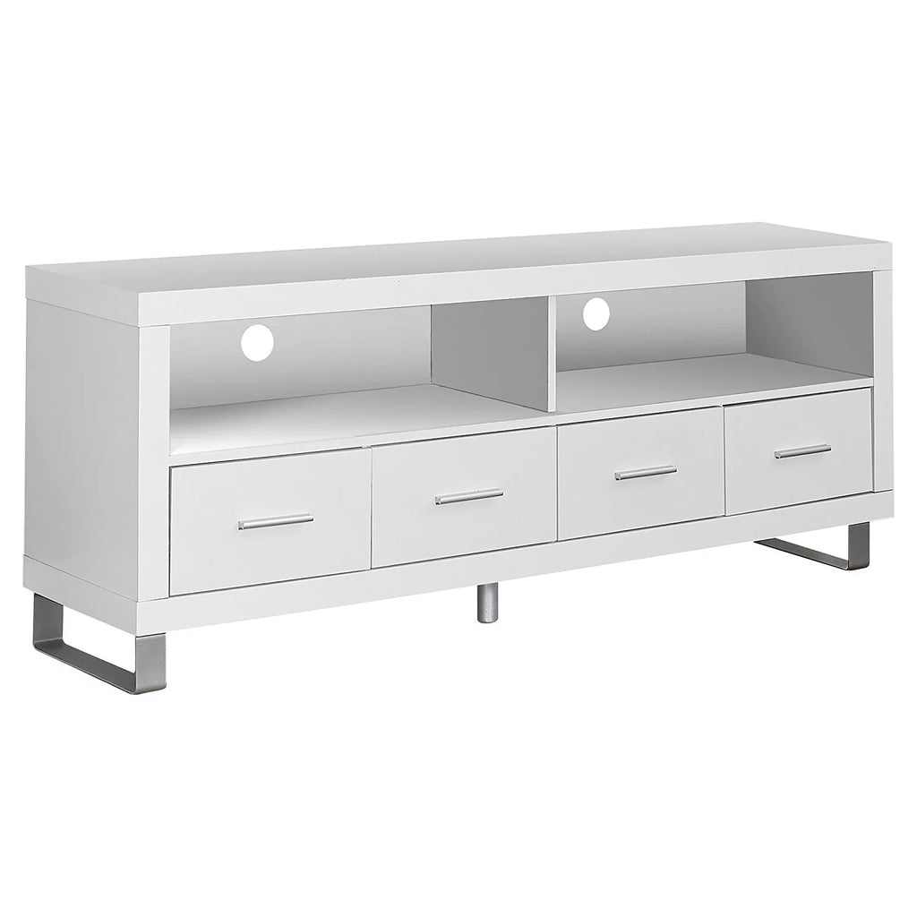 White 2 Pack TV Stand with Storage J1982
