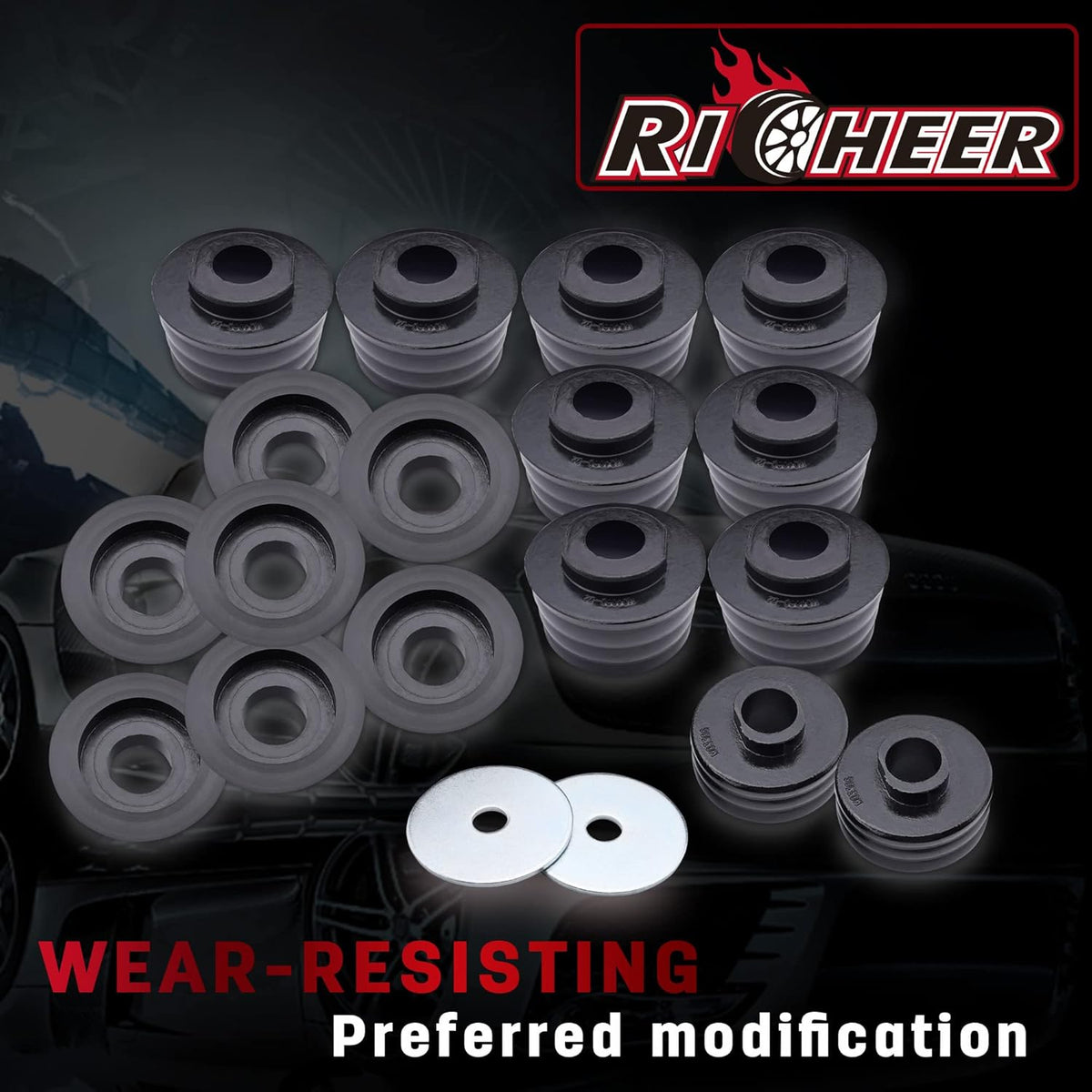18pcs Polyurethane Body Mount Bushing Kit V79068
