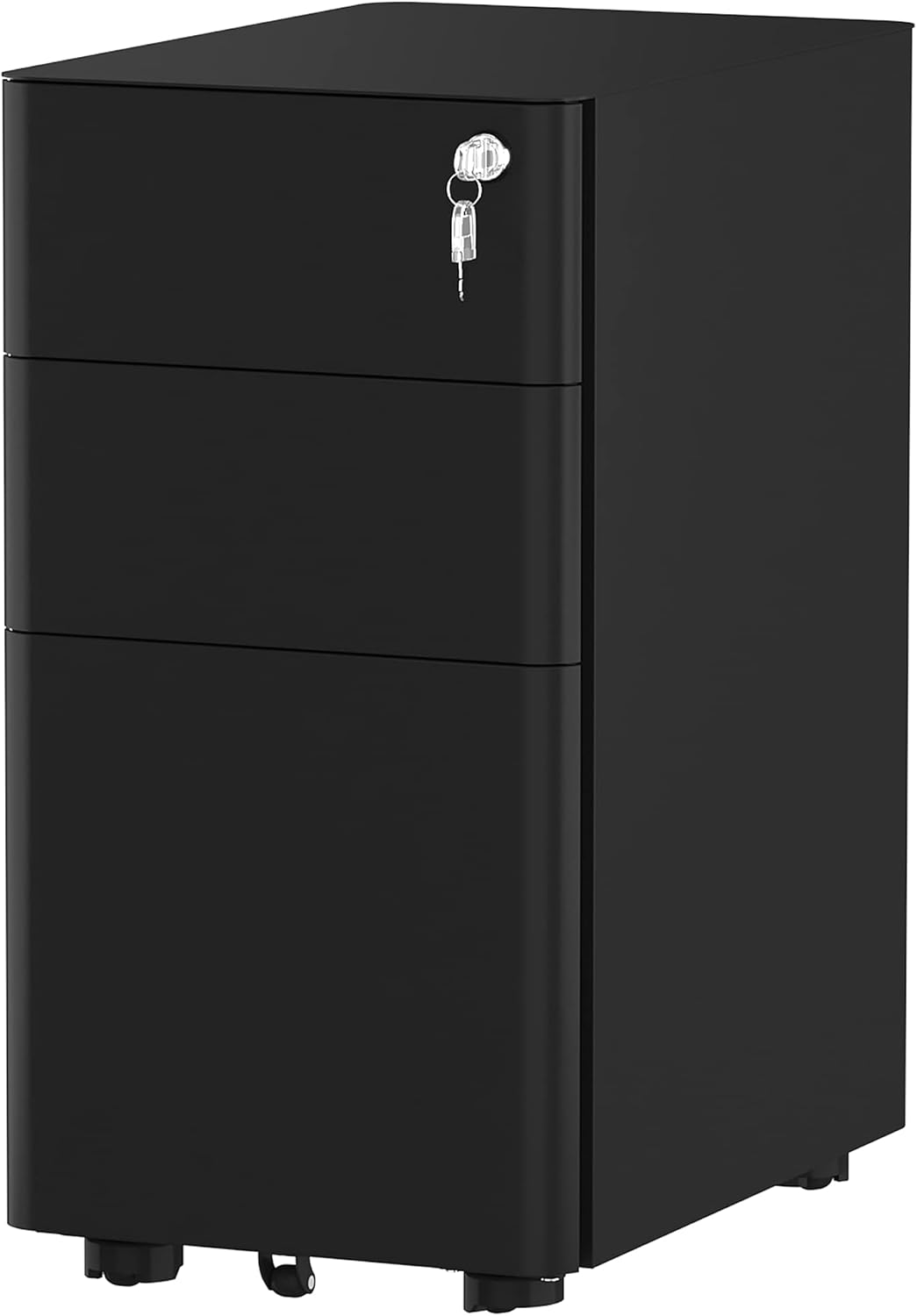 3-Drawer White Metal Filing Cabinet W83816
