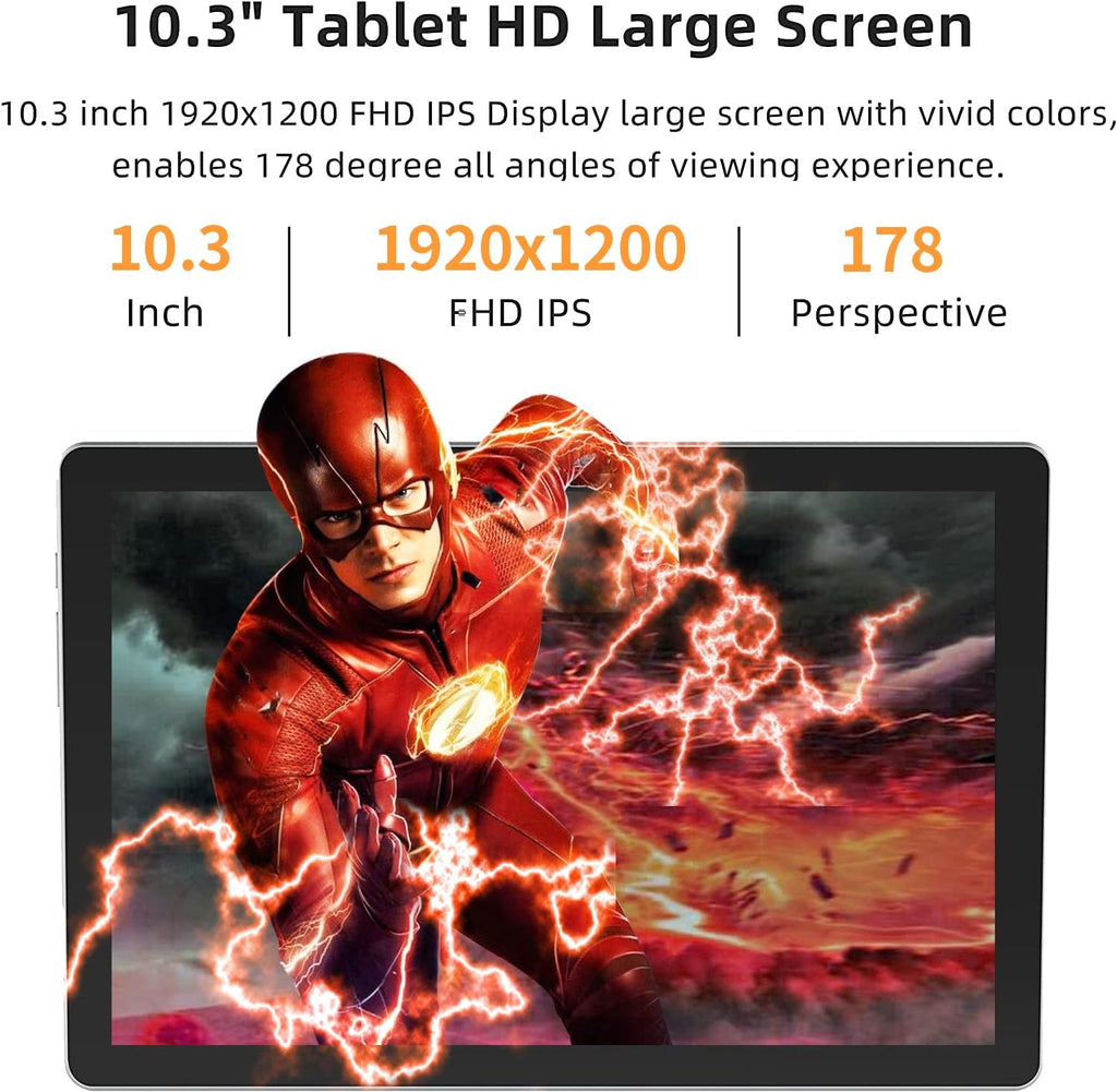10.3 Inch Android 11 Tablet with 32GB Storage (Orange) Q14717