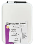 8.5 X 11 in. Plastic Framed Dry-Erase Board, White (Pack of 12) B734539