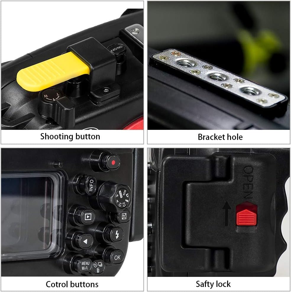 Waterproof Underwater Diving Housing Case for Olympus TG-5 Cameras Y235