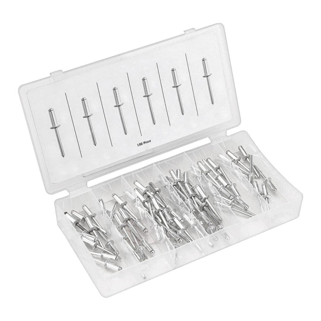 1/4 in. Aluminum Blind Rivet Set, 100 Piece F87125