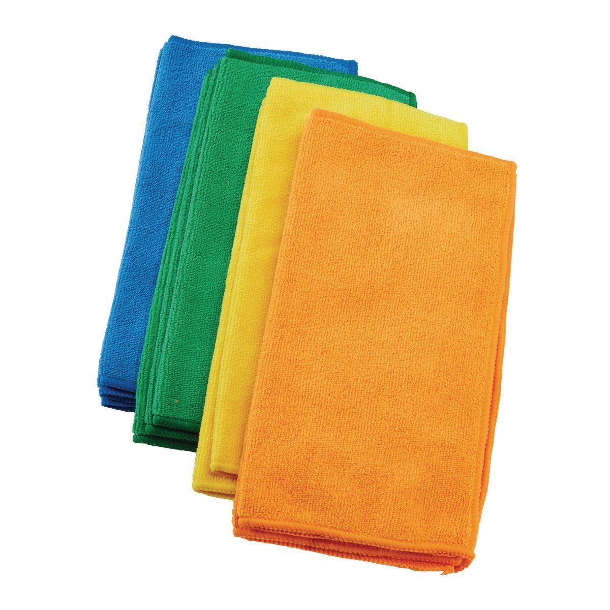 Microfiber Cleaning Cloths 12 in. x 12 in., 4-Pack H28237