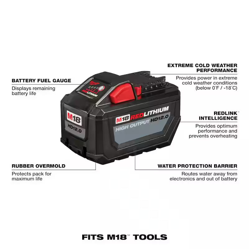 18V Cordless 7-1/4 in. Circular Saw & 12.0Ah Battery J74306