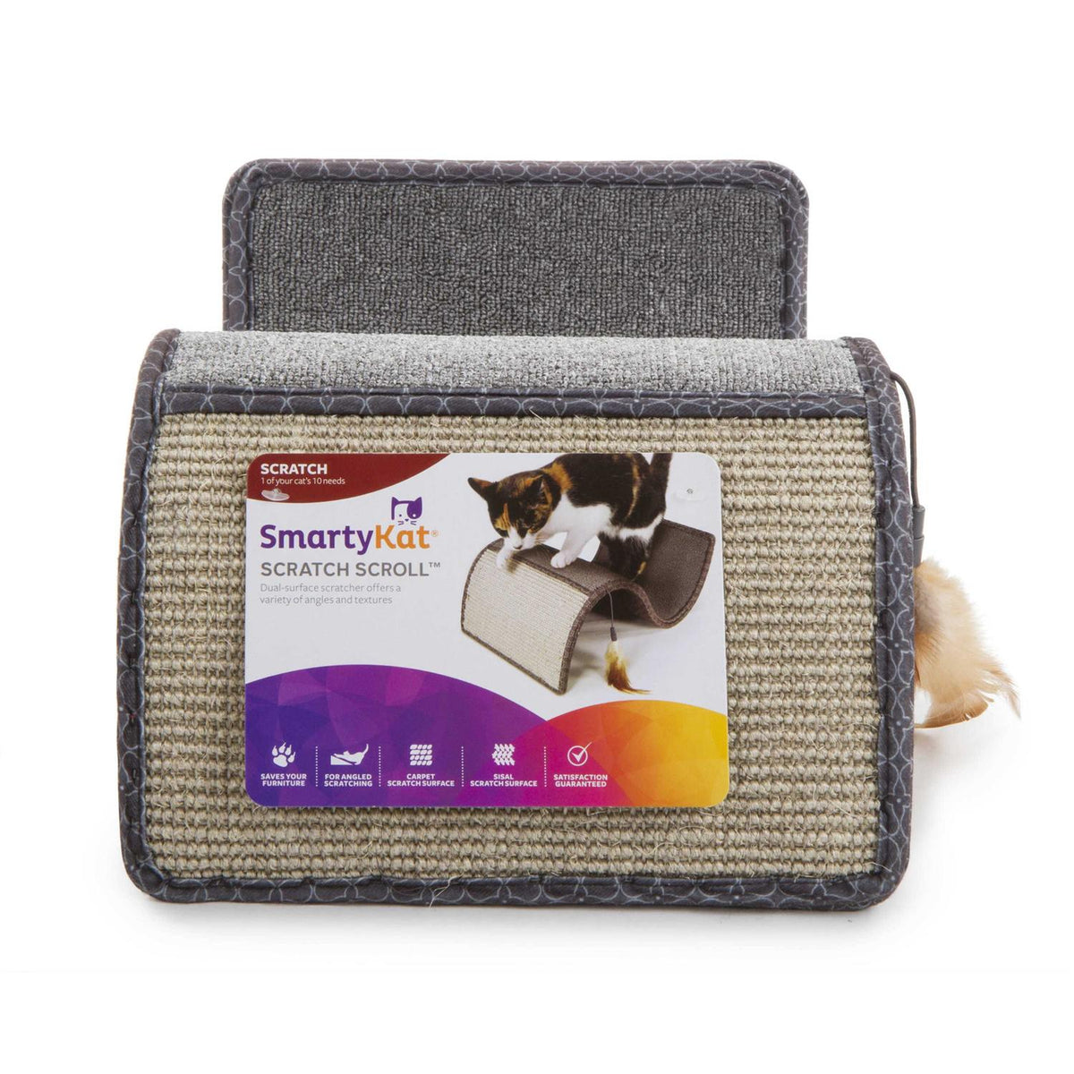 Cat Scratcher with Feather Toy B66901
