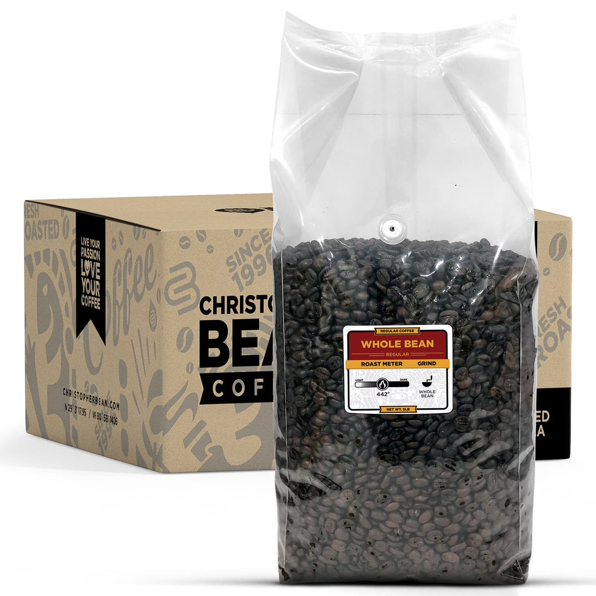 Jamaica Blue Mountain Blend Whole Bean Coffee, 5LB Bag T27284