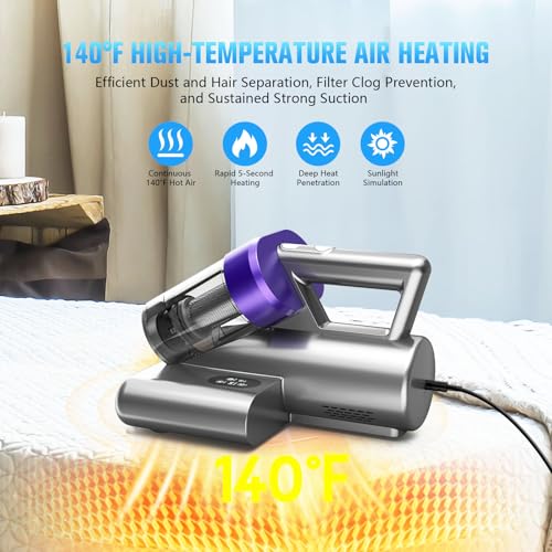 Mattress Vacuum Cleaner with UV-C Light, 16Kpa, 140°F Heat, Corded Z50069