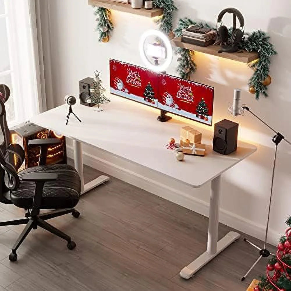 White 60 Inch Gaming Desk V915
