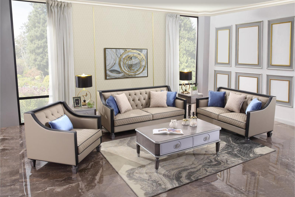Tan Sofa D494