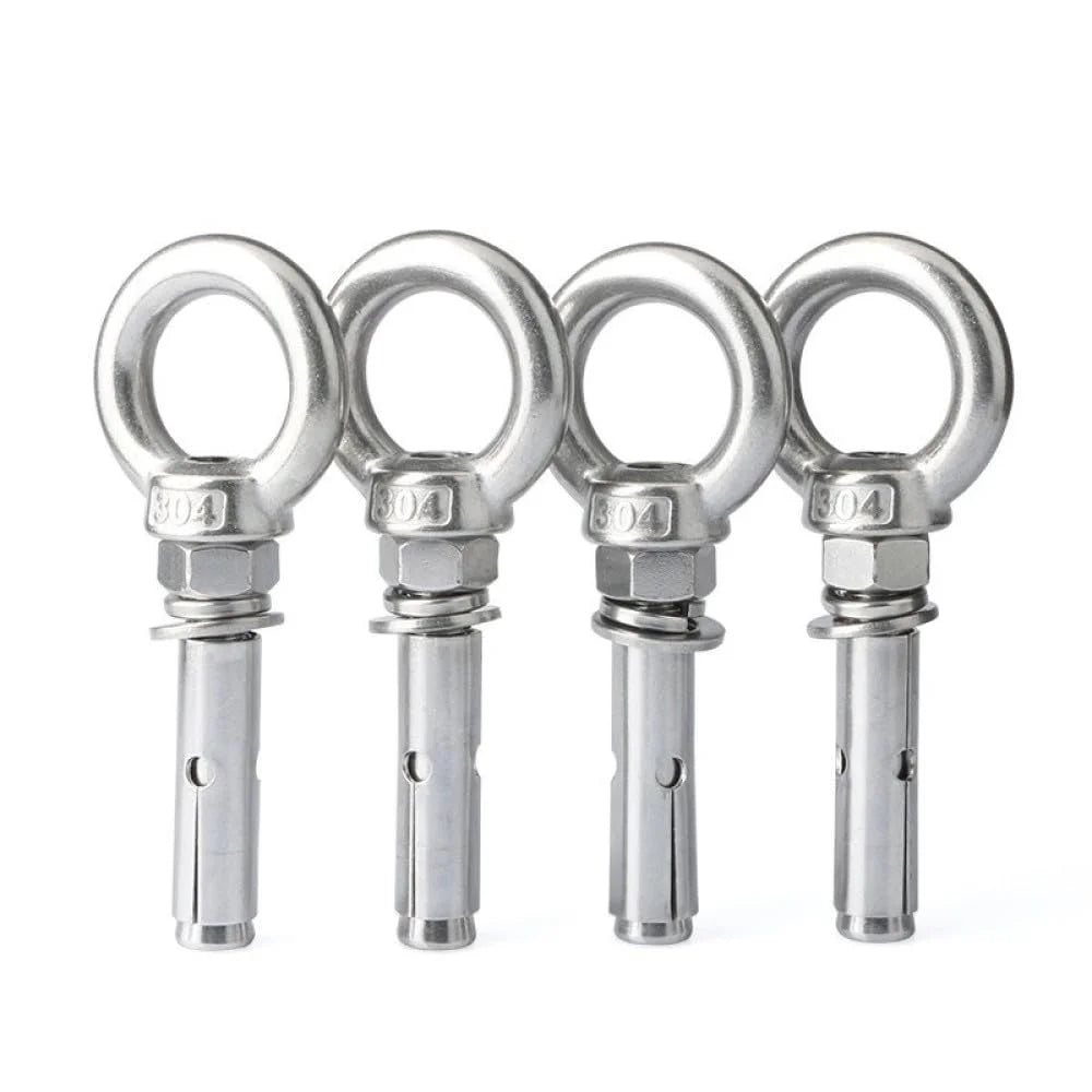304 Stainless Steel Lifting Eye Bolt M10x80mm 2pcs G5247
