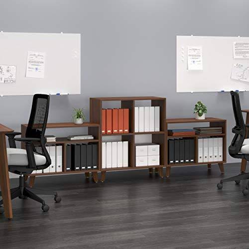 Light Walnut Modern Cube Bookcase K5489