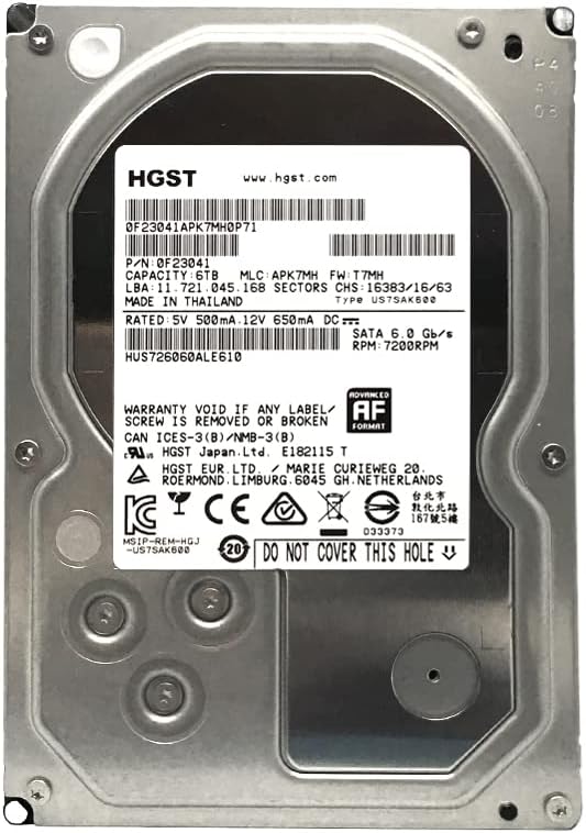 6TB 7200 RPM SATA 6Gb/s 128MB Cache 3.5-Inch Enterprise Hard Drive (Renewed) Pack of 2 I298