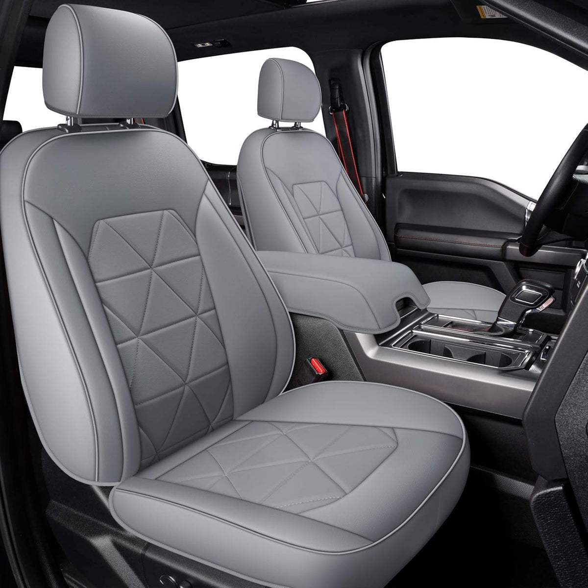 2 Pc Black Front Seat Covers G97295