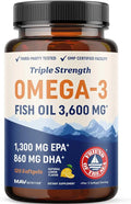 Omega 3 Fish Oil 3600 mg EPA DHA 120 Ct G7180