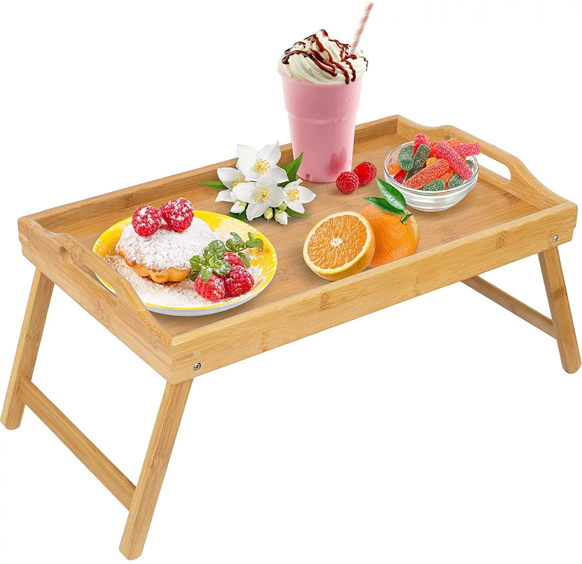 Bamboo Bed Tray with Folding Legs X582