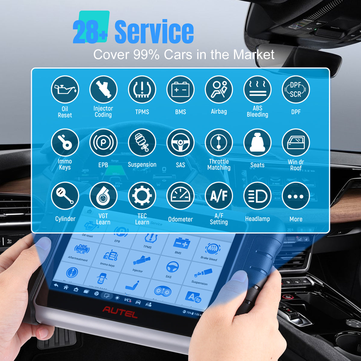 Autel MaxiCOM MK808Z Bi-Directional Full System Diagnostic Tablet U686737