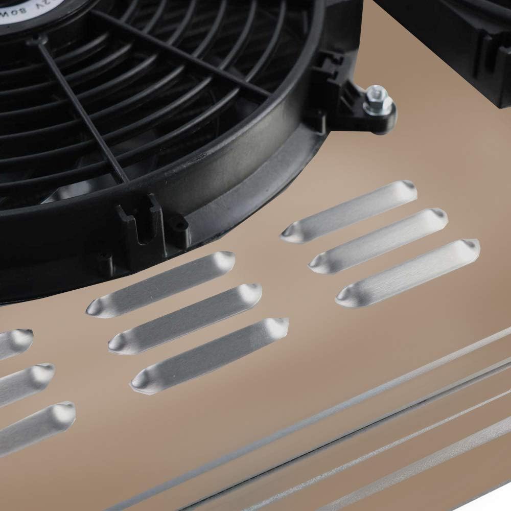 Aluminum 3 Row Radiator with Shroud Fan and Relay B580011