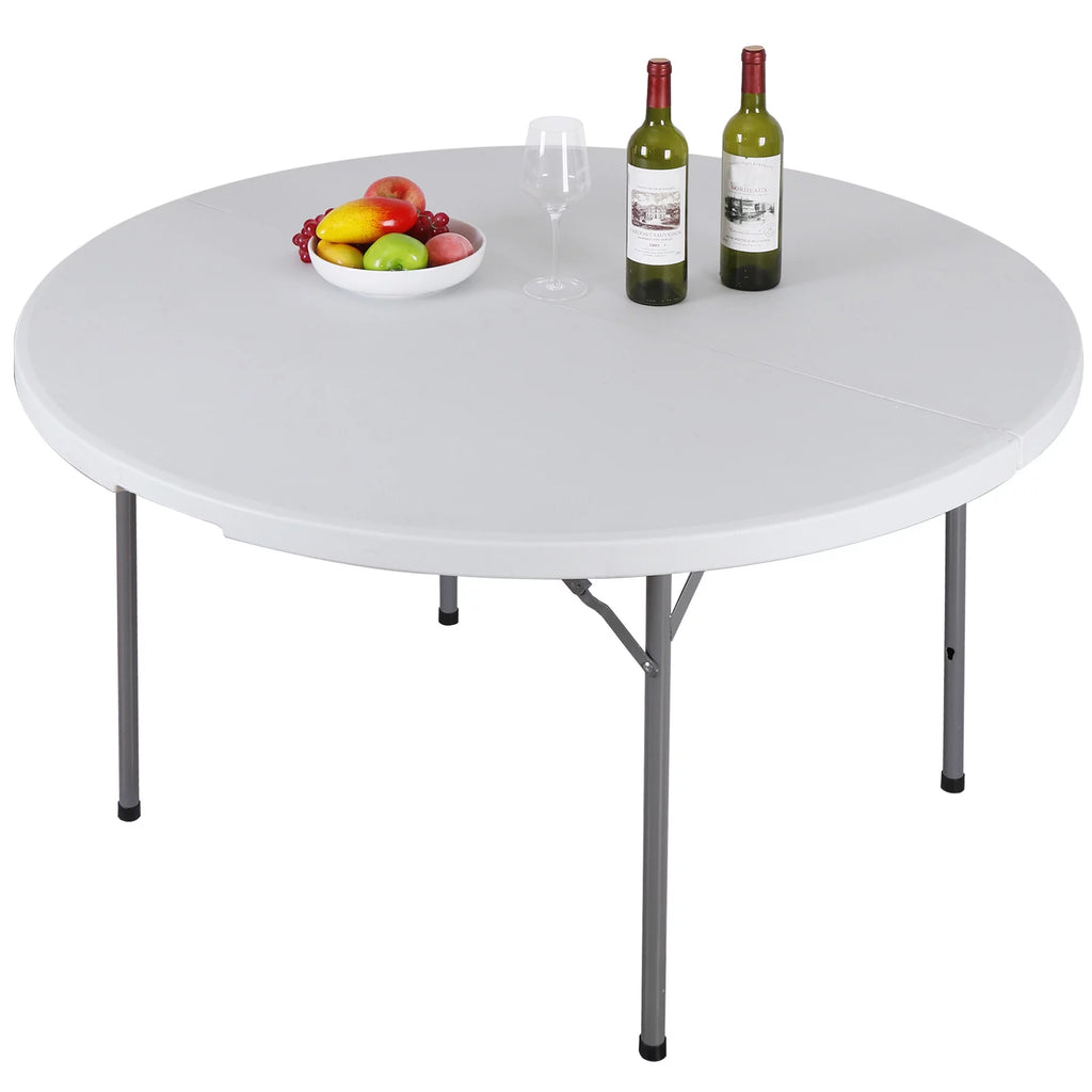 Black Round Foldable Plastic Table M1216