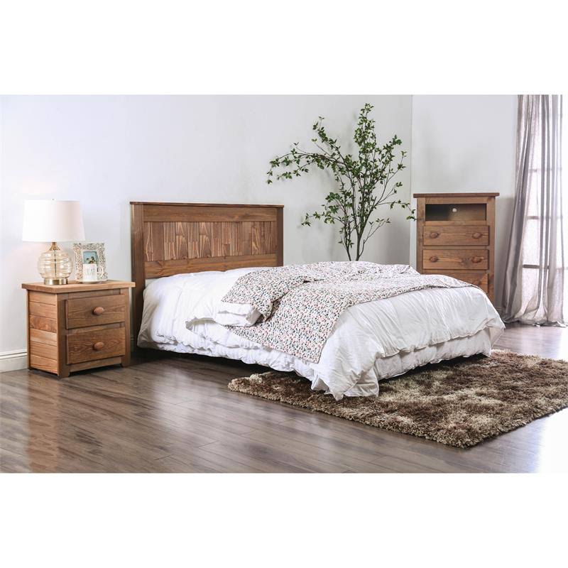 King Panel Headboard in Mahogany Q76281