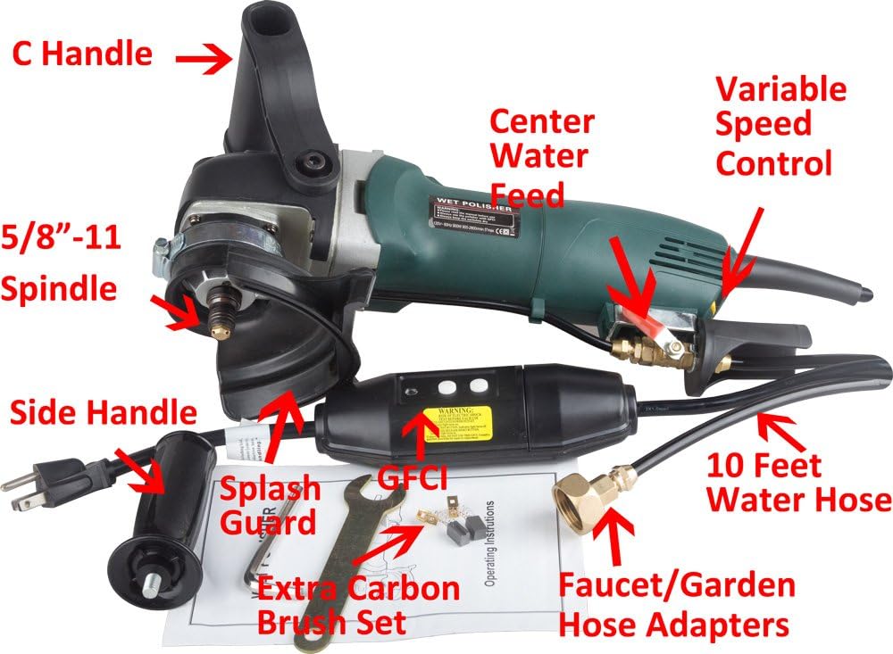 5 inch Variable Speed Wet Stone Polisher Grinder F4923