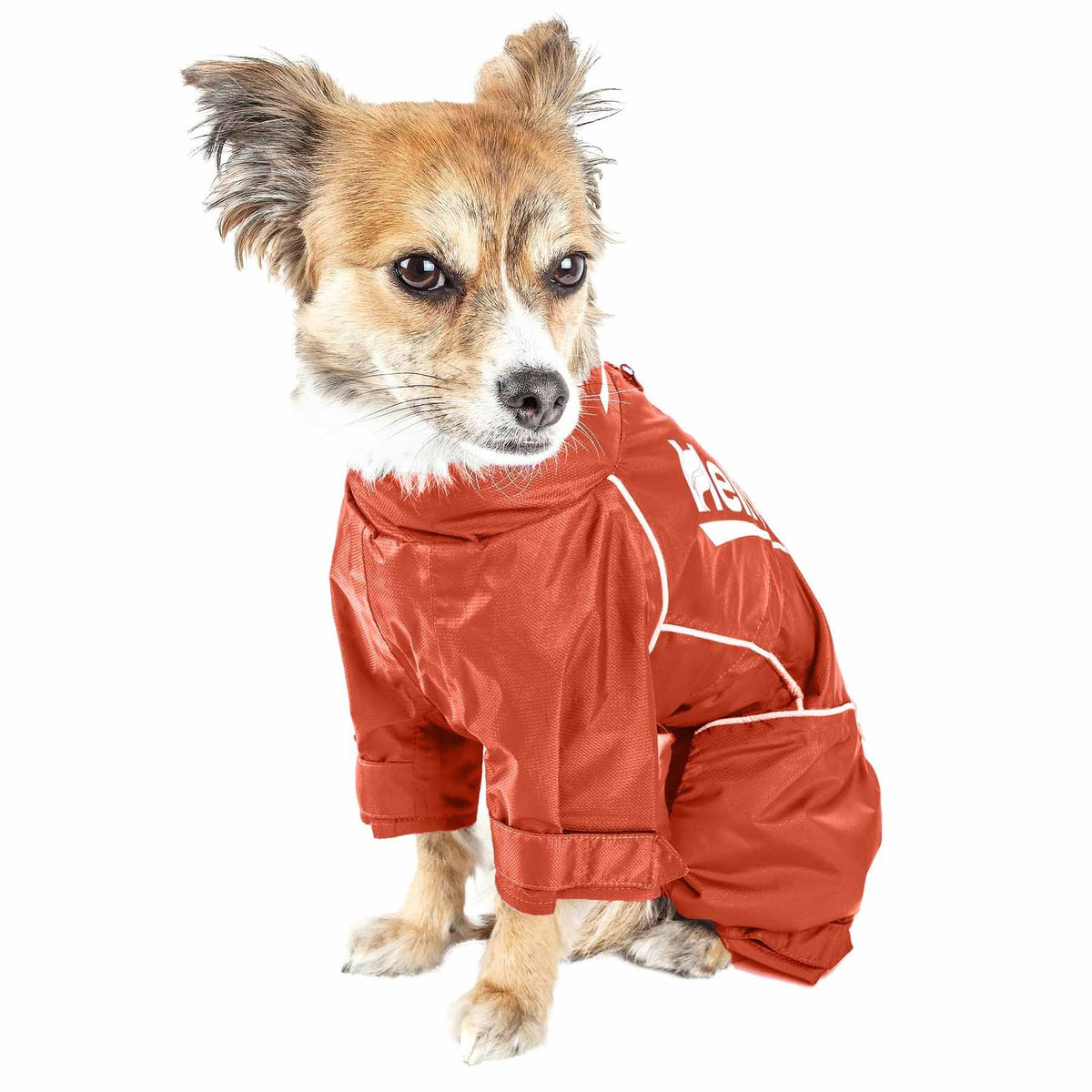 Waterproof Reflective Full Body Dog Coat Jacket Orange Medium N150618