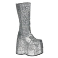 Silver Glitter Boots H1889