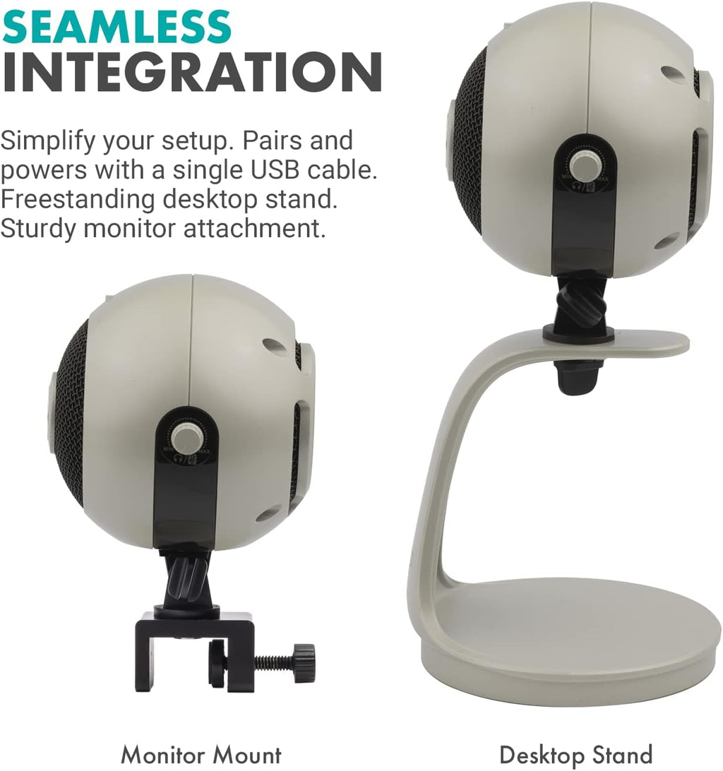 Pearl White 1080p HD Webcam and Condenser Microphone K297