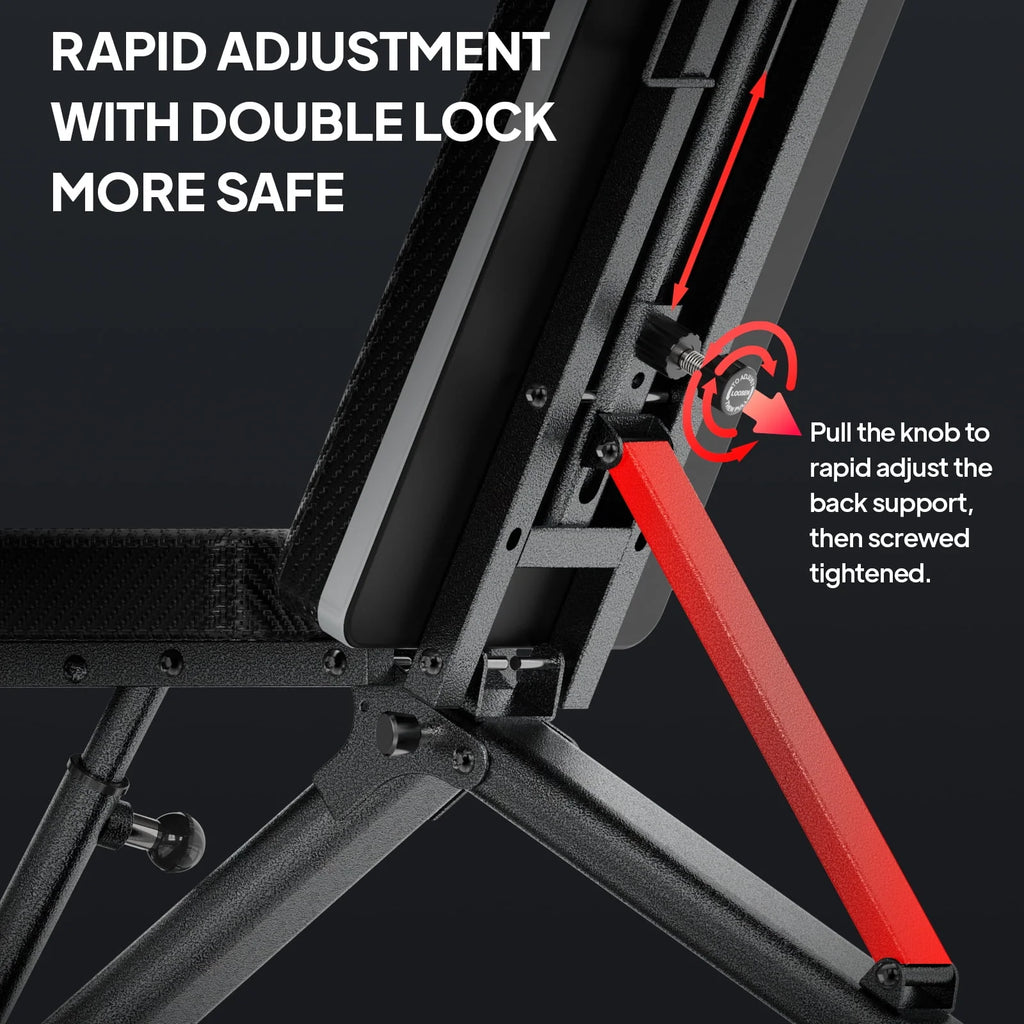 Foldable Adjustable Weight Bench D730