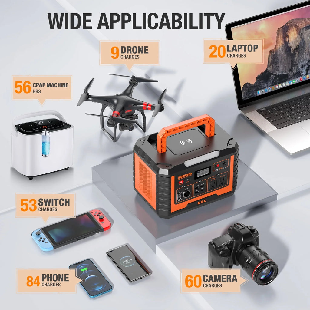 1000W 999Wh Portable Power Station V552