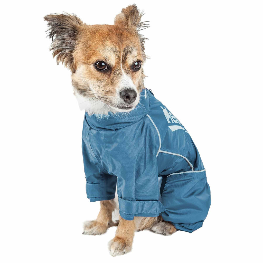 Waterproof Reflective Full Body Dog Coat Jacket Orange Medium N150618