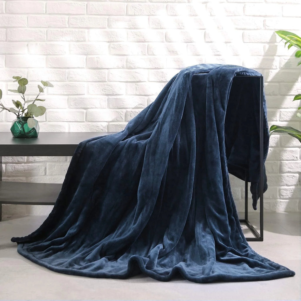 Electric Heated Blanket Twin Size Blue B4455