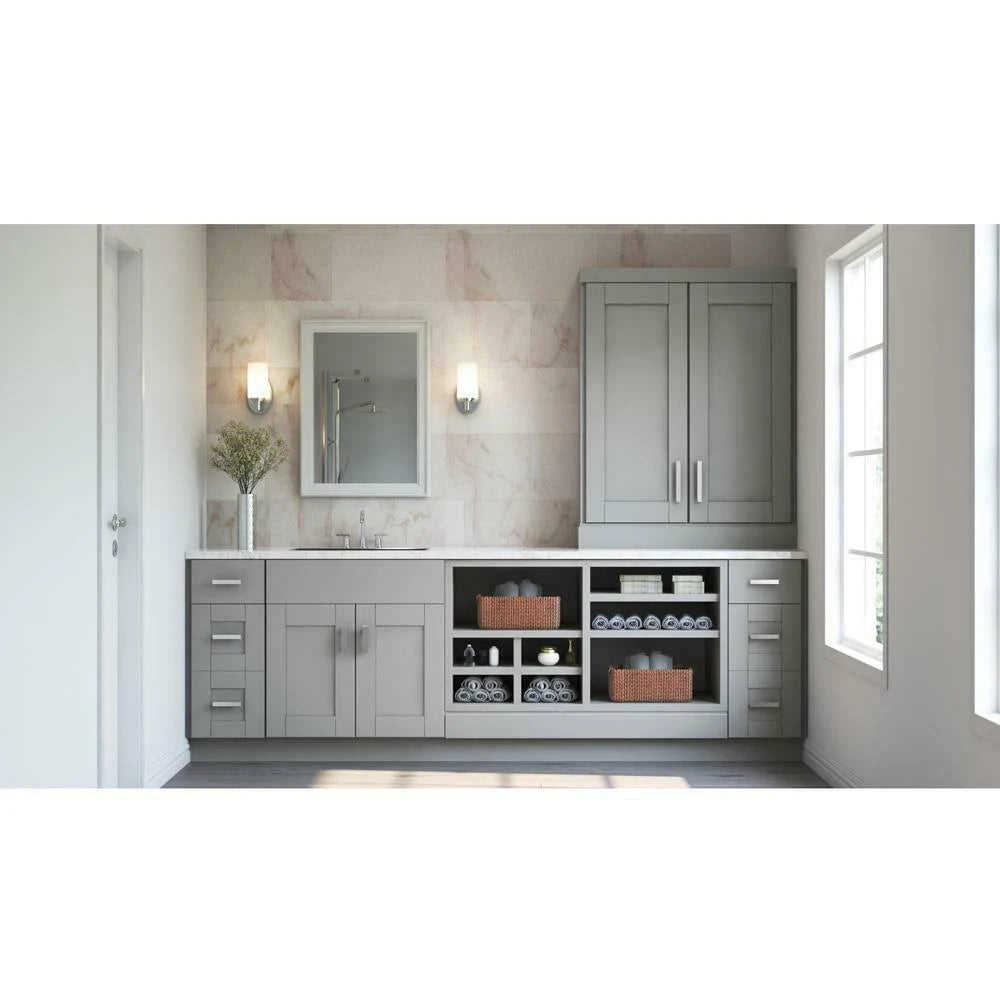 Dove Gray Wall Bridge Kitchen Cabinet D6210