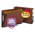 Legal Six-Section Red Pressboard Classification Folders 10/Box B505727