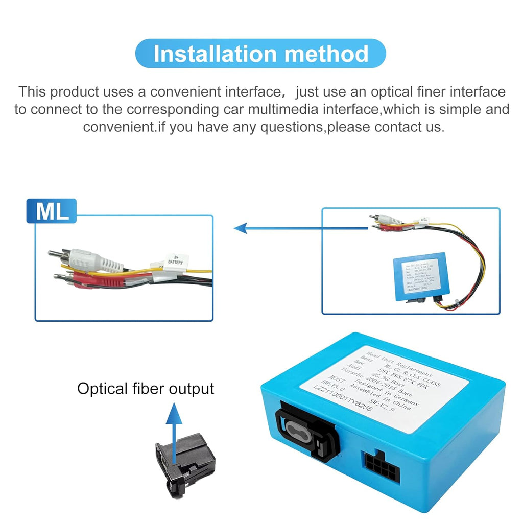 Optical Fiber Decoder Box for Car Stereo Radio Z97371