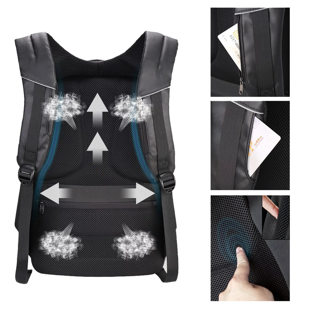 17.3 inch Anti-Theft Laptop Backpack with USB Charging Port B302