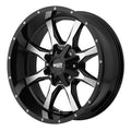 17x8 Black Wheel D613080