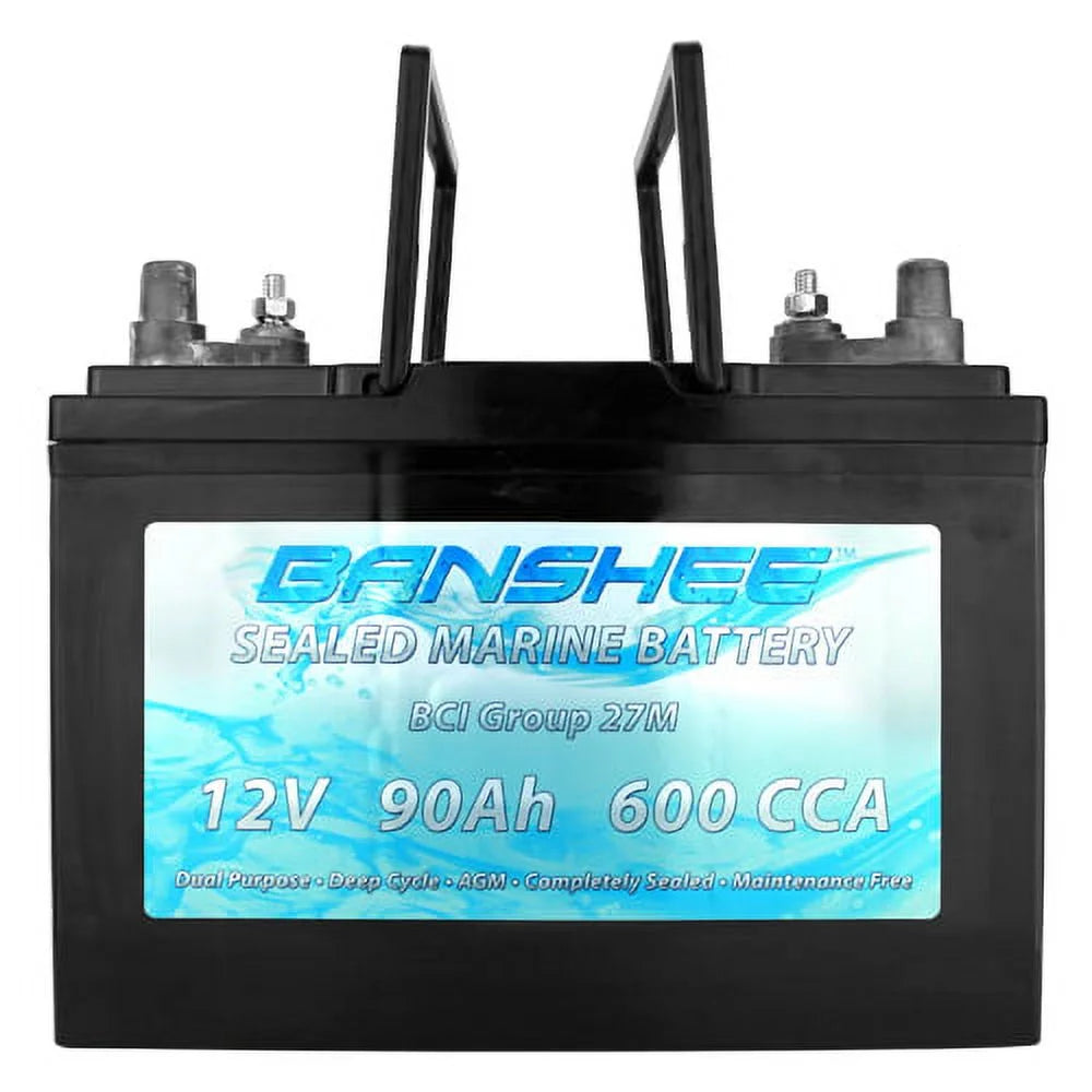 Group 27 Sealed AGM Deep Cycle Marine Battery T5243