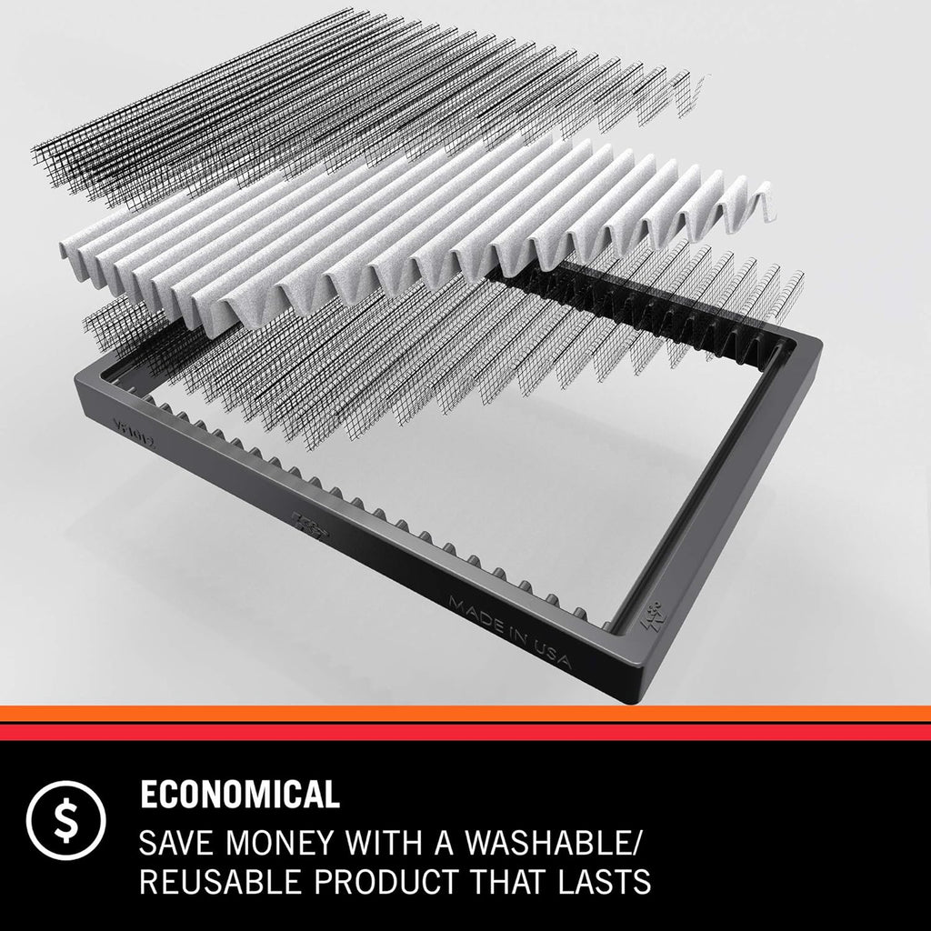 2 Pack Washable Cabin Air Filter T8010